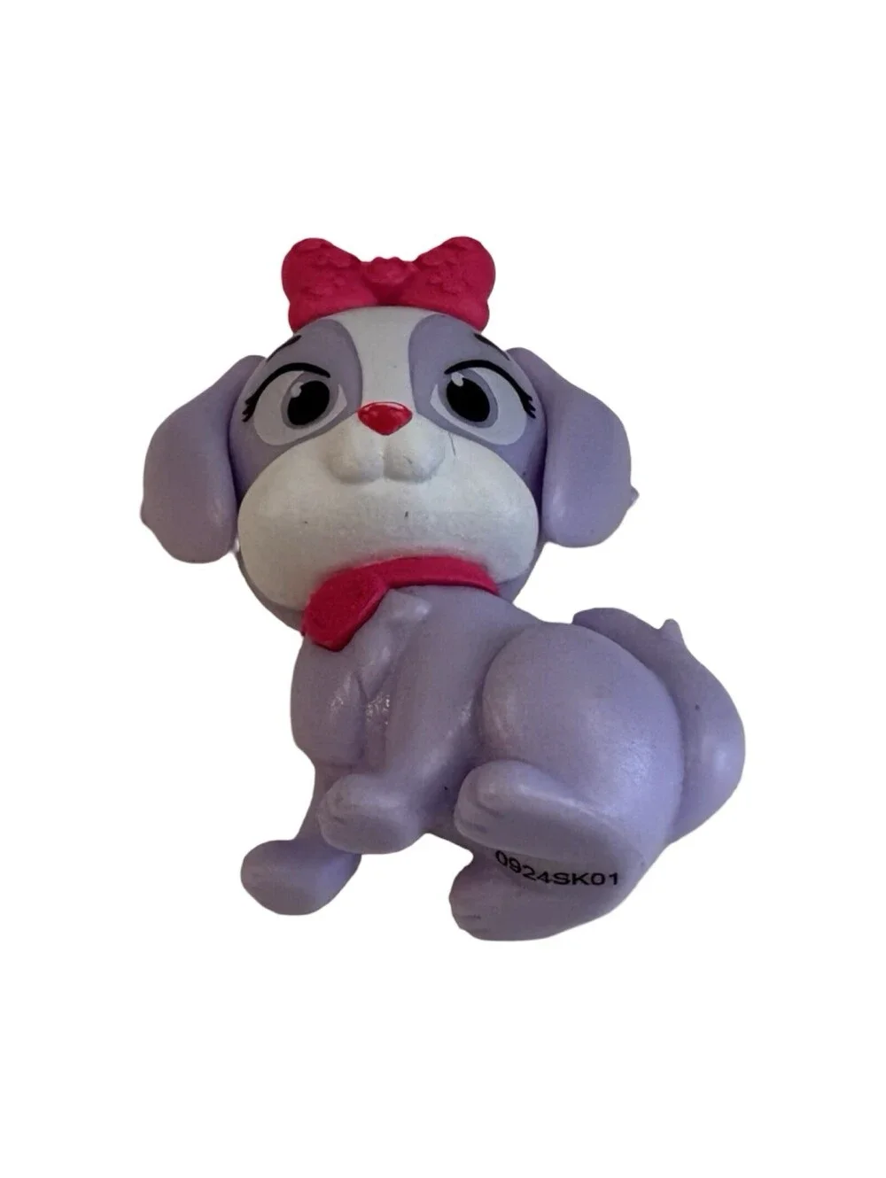 Disney Junior Minnie’s Dog CREAMPUFF Mini Toy Figure 2” Pink Bow